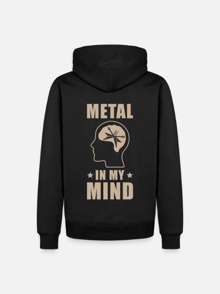 Metal Music in my Mind - Men’s Premium Organic Hoodie - black