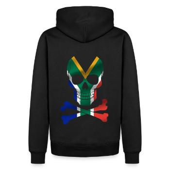 Drapeau de l’Afrique du Sud - Sweat à capuche Premium bio Homme - noir - Dos - Nico (187cm)