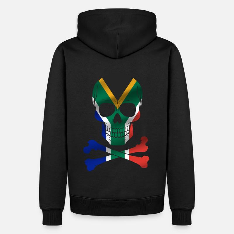 Drapeau de l’Afrique du Sud - Sweat à capuche Premium bio Homme - noir
