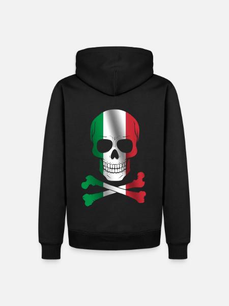 Italy Flag - Men’s Premium Organic Hoodie - black