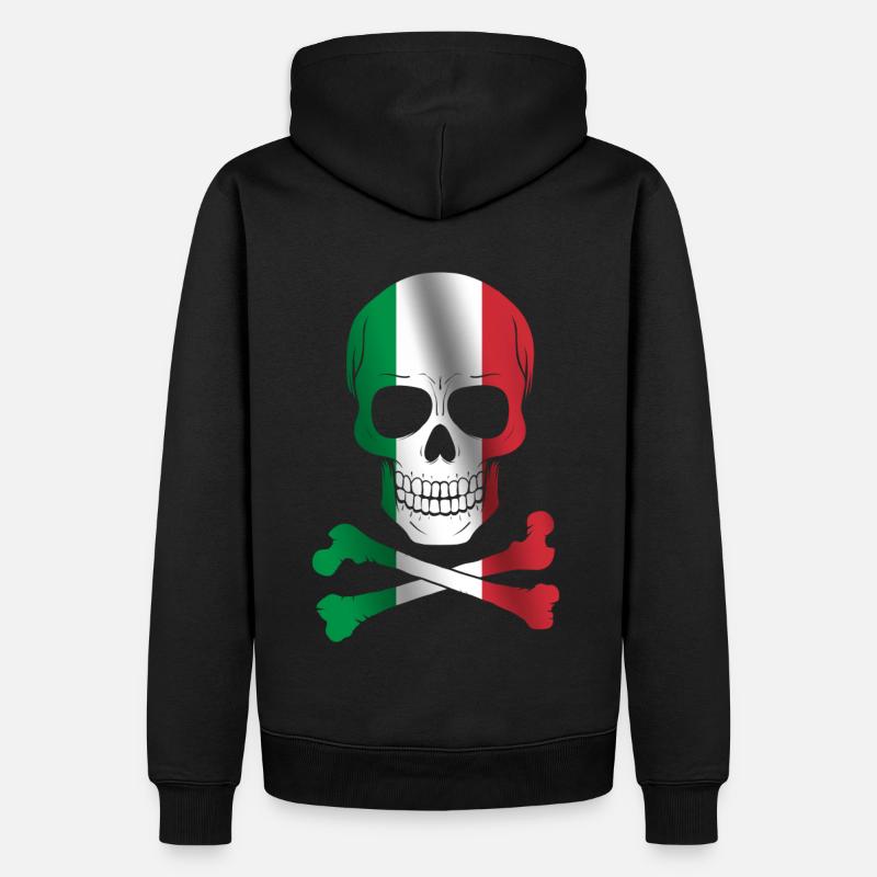 Drapeau de l’Italie - Sweat à capuche Premium bio Homme - noir