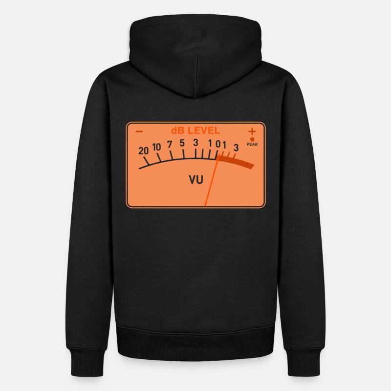 Compteur de volume - Sweat à capuche Premium bio Homme - noir