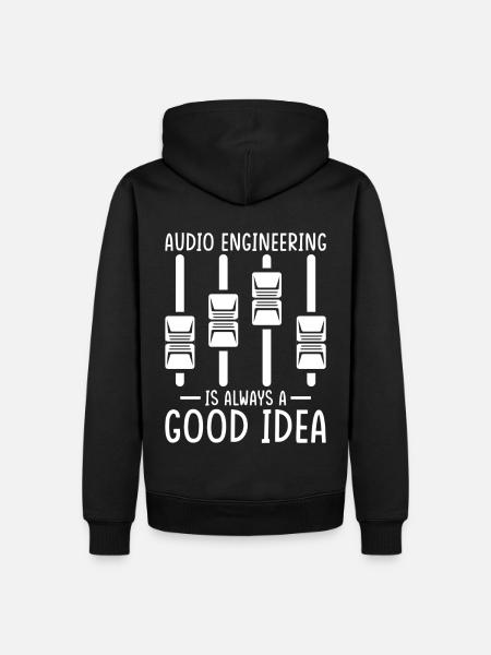 Audio Ingenieur Tontechniker Geschenk - Männer Premium Bio Hoodie - Schwarz