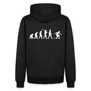 Évolution de la boule - Sweat à capuche Premium bio Homme - noir - Dos - Nico (187cm)