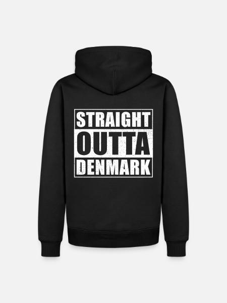 Straight outta Denmark - Men’s Premium Organic Hoodie - black