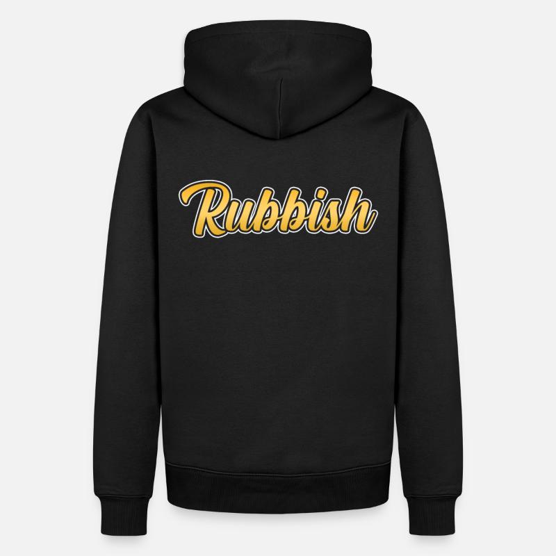 Ordures - Sweat à capuche Premium bio Homme - noir