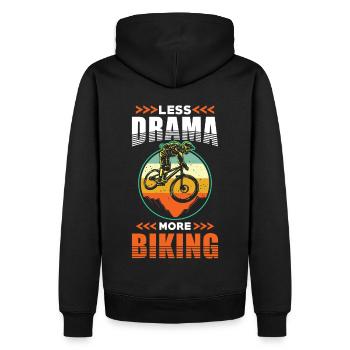 Mountrain Bike Downhill Dicton - Sweat à capuche Premium bio Homme - noir - Dos - Nico (187cm)