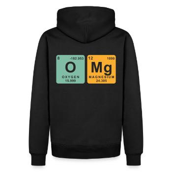 Éléments chimiques Chimiste Chimie - Sweat à capuche Premium bio Homme - noir - Dos - Nico (187cm)