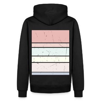 Hintergrund Pastell Rechteck - Männer Premium Bio Hoodie - Schwarz - Hinten - Nico (187cm)