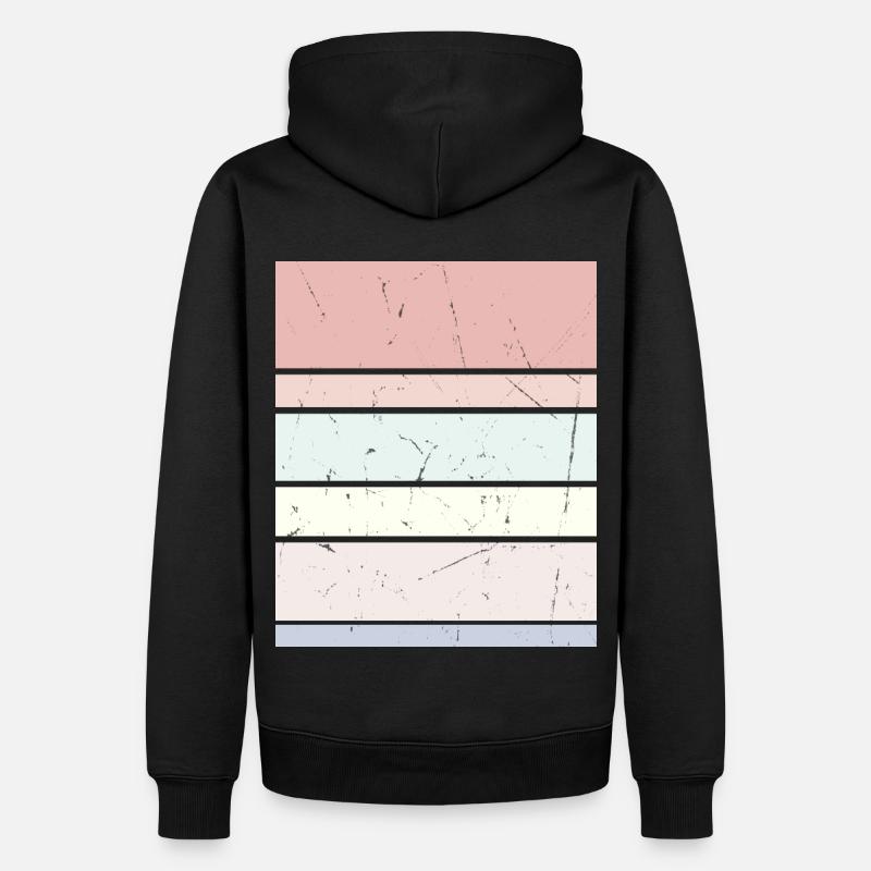 Rectangle pastel d’arrière-plan - Sweat à capuche Premium bio Homme - noir