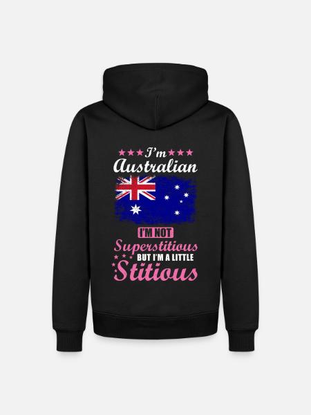 Australian Gift Funny Saying Australia - Men’s Premium Organic Hoodie - black