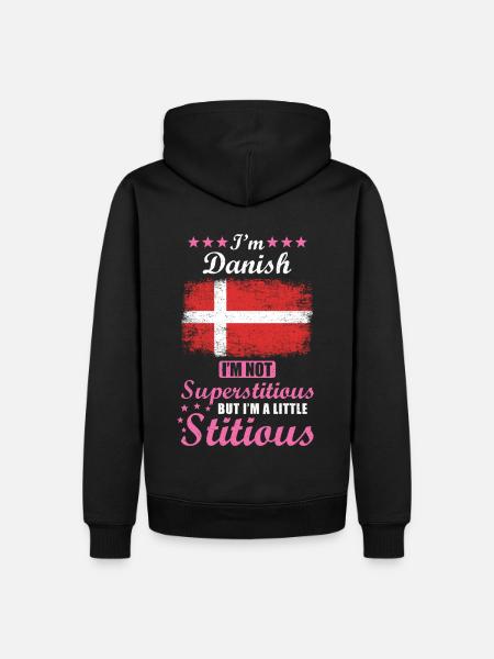 Dane Mrs. Superstitious Stitious - Men’s Premium Organic Hoodie - black