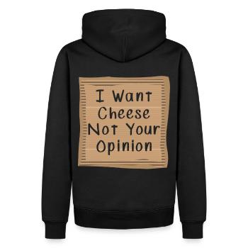 I want Chess not your Opinion - Männer Premium Bio Hoodie - Schwarz - Hinten - Nico (187cm)