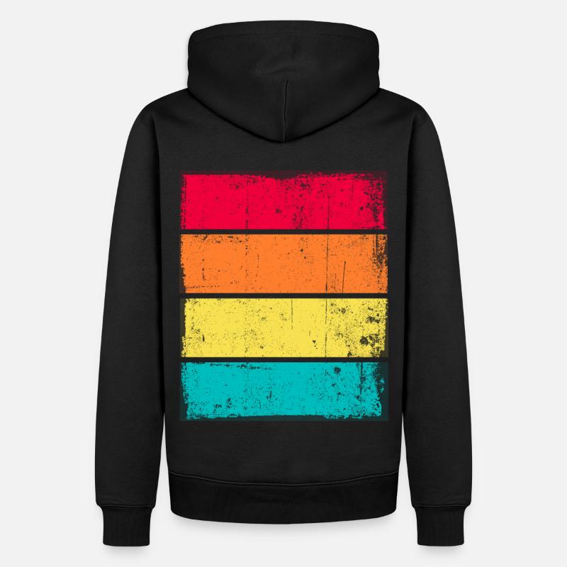 Sunset Grunge Hintergrund - Männer Premium Bio Hoodie - Schwarz