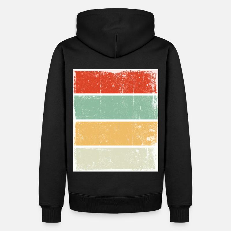 Rétro Arrière-plan Sunset Grunge - Sweat à capuche Premium bio Homme - noir