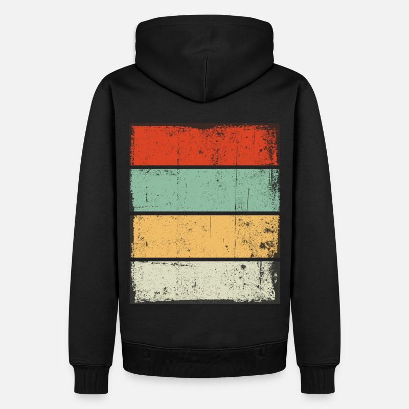 Rétro Arrière-plan Sunset Grunge - Sweat à capuche Premium bio Homme - noir