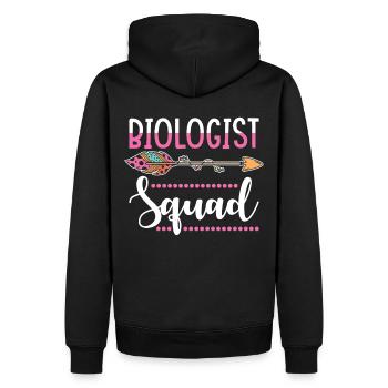 Biologin Biologie Frauen Gruppe - Männer Premium Bio Hoodie - Schwarz - Hinten - Nico (187cm)