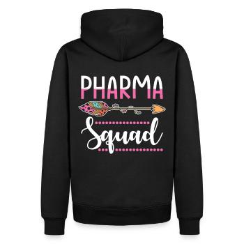 Apothekerin - Männer Premium Bio Hoodie - Schwarz - Hinten - Nico (187cm)
