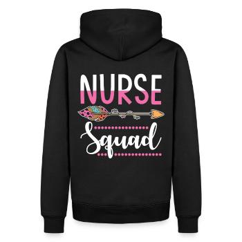 Krankenschwester - Männer Premium Bio Hoodie - Schwarz - Hinten - Nico (187cm)