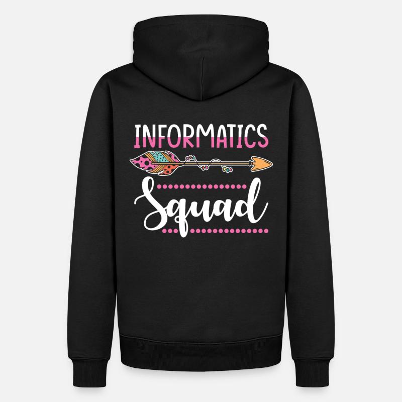 Informatikerin - Männer Premium Bio Hoodie - Schwarz