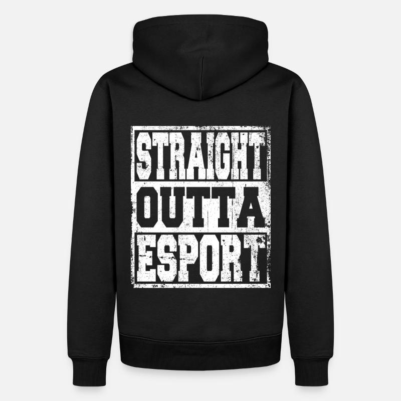 Esport dit drôle - Sweat à capuche Premium bio Homme - noir