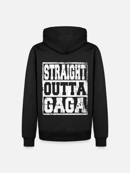 Gaga Ball saying funny - Men’s Premium Organic Hoodie - black