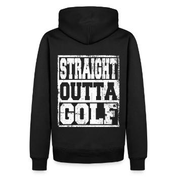 Golf saying funny - Men’s Premium Organic Hoodie - black - Back - Nico (187cm)