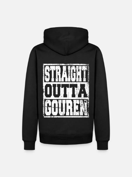 Gouren saying funny - Men’s Premium Organic Hoodie - black