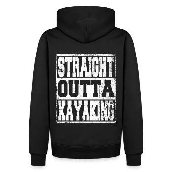 Kayak disant drôle - Sweat à capuche Premium bio Homme - noir - Dos - Nico (187cm)