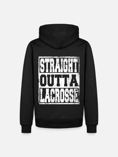 Lacrosse saying funny - Men’s Premium Organic Hoodie - black