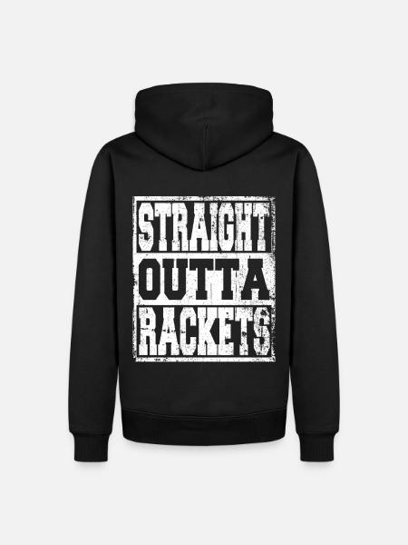 Racket's saying funny - Men’s Premium Organic Hoodie - black