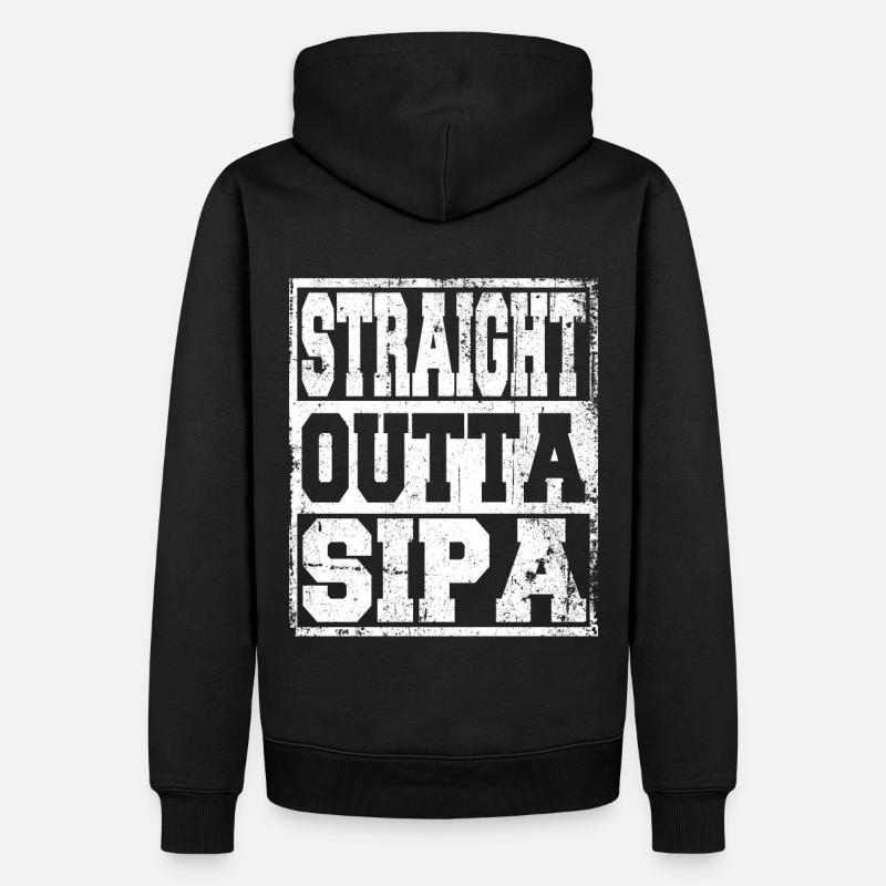 Sipan dit drôle - Sweat à capuche Premium bio Homme - noir