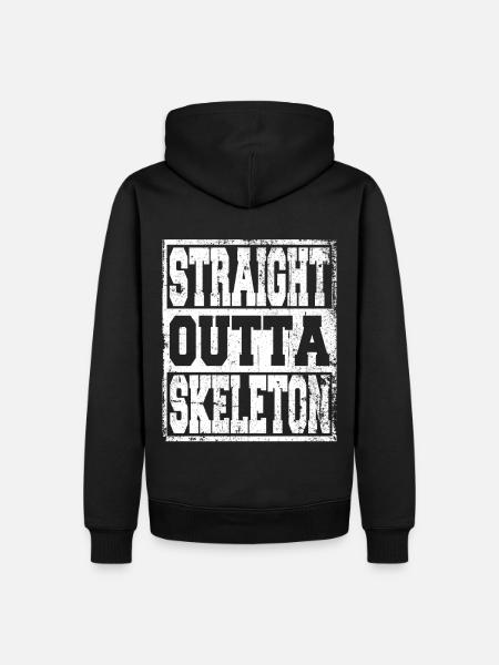 Skeleton saying funny - Men’s Premium Organic Hoodie - black