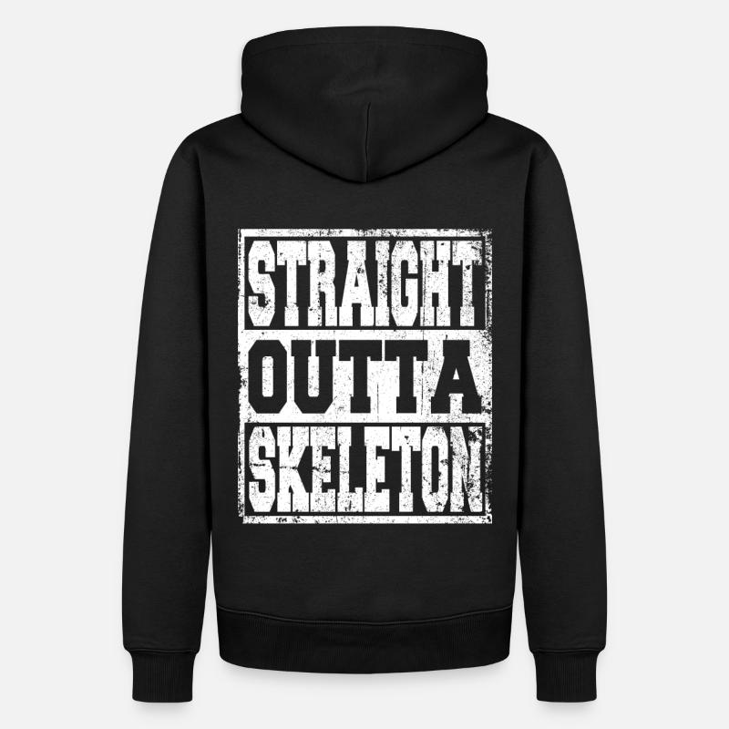 Squelette disant drôle - Sweat à capuche Premium bio Homme - noir