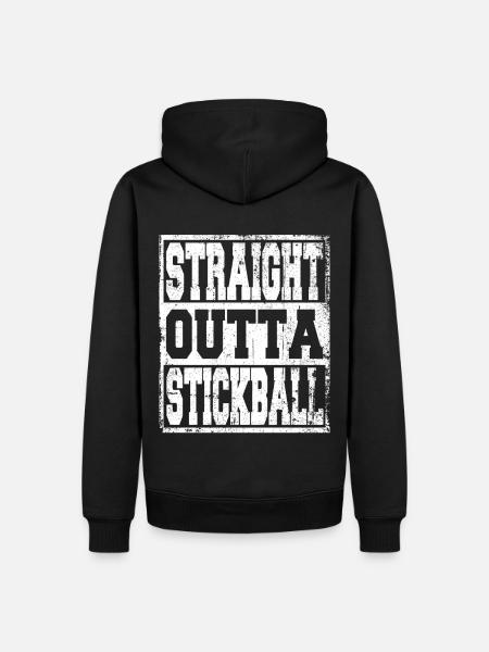 Stickball saying funny - Men’s Premium Organic Hoodie - black