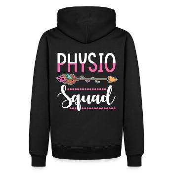 Groupe de kinésithérapeutes - Sweat à capuche Premium bio Homme - noir - Dos - Nico (187cm)