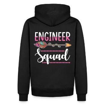Ingenieurin Gruppe - Männer Premium Bio Hoodie - Schwarz - Hinten - Nico (187cm)