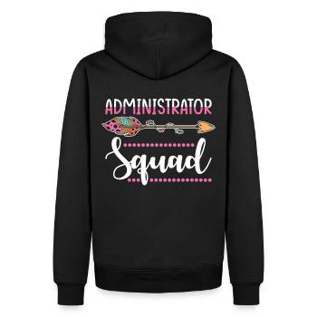 Groupe administrateur - Sweat à capuche Premium bio Homme - noir - Dos - Nico (187cm)