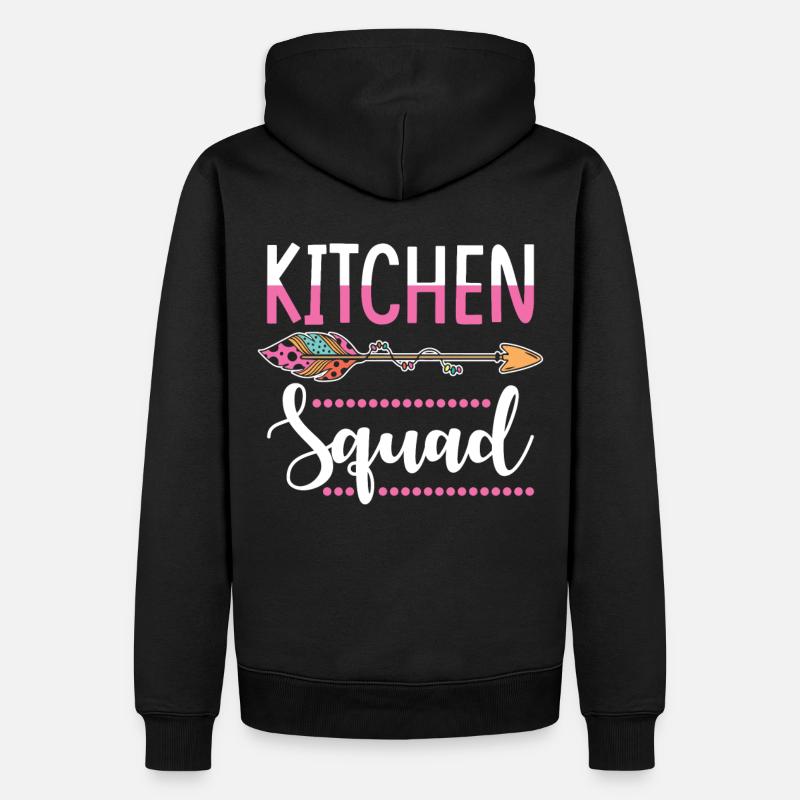 Küchen MItarbeiterin Gruppe - Männer Premium Bio Hoodie - Schwarz