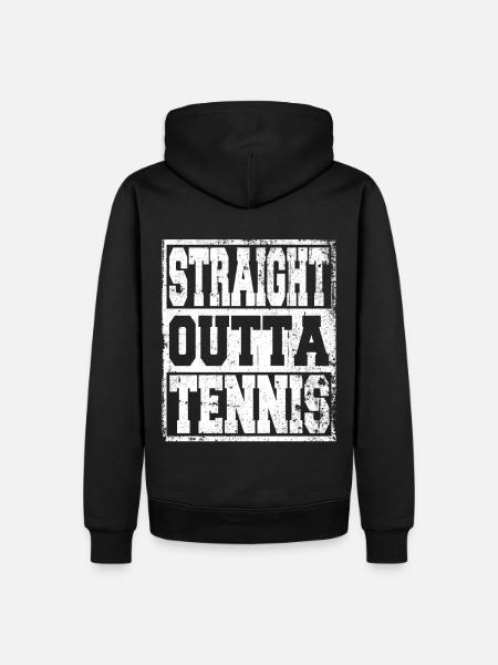 Tennis saying funny - Men’s Premium Organic Hoodie - black