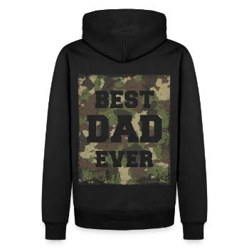 Best Dad Ever - Männer Premium Bio Hoodie - Schwarz - Hinten - Nico (187cm)