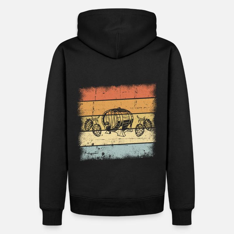 Conception de brassage à domicile - Sweat à capuche Premium bio Homme - noir