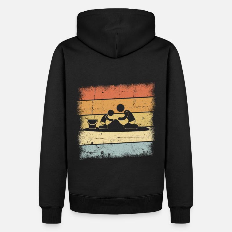 Château de sable - Sweat à capuche Premium bio Homme - noir