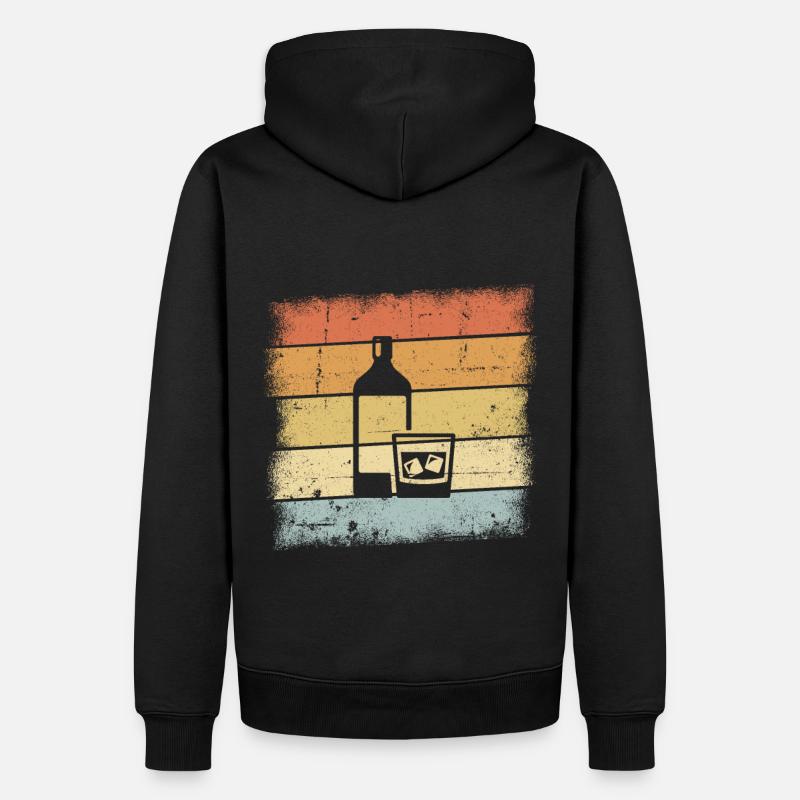 Whisky Geschenke - Männer Premium Bio Hoodie - Schwarz