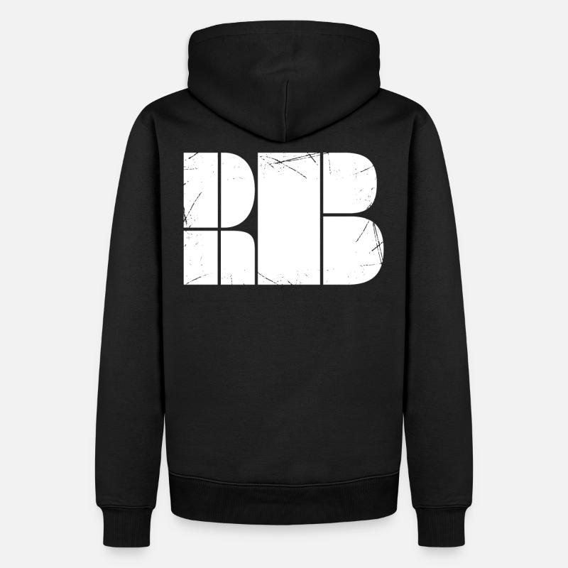 DnB - Drum and Bass - Design minimaliste - Sweat à capuche Premium bio Homme - noir