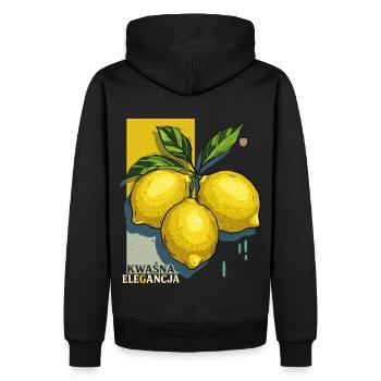 Élégance aigre - Sweat à capuche Premium bio Homme - noir - Dos - Nico (187cm)