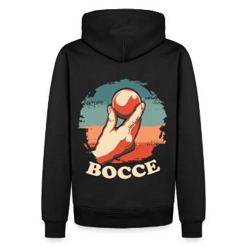 Bocce Legend Citation Bocce Ball avec Jack Bocci - Sweat à capuche Premium bio Homme - noir - Dos - Nico (187cm)