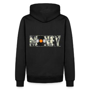T-shirt Hip Hop - Record de factures en dollars - Sweat à capuche Premium bio Homme - noir - Dos - Nico (187cm)