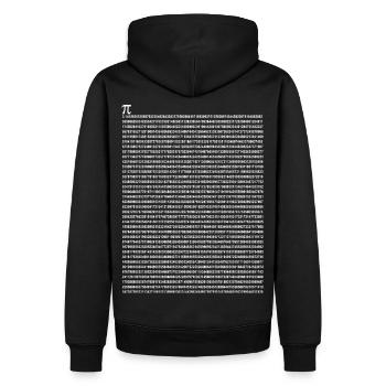 Nombre, PI, 3.14, mathématique, π - Sweat à capuche Premium bio Homme - noir - Dos - Nico (187cm)