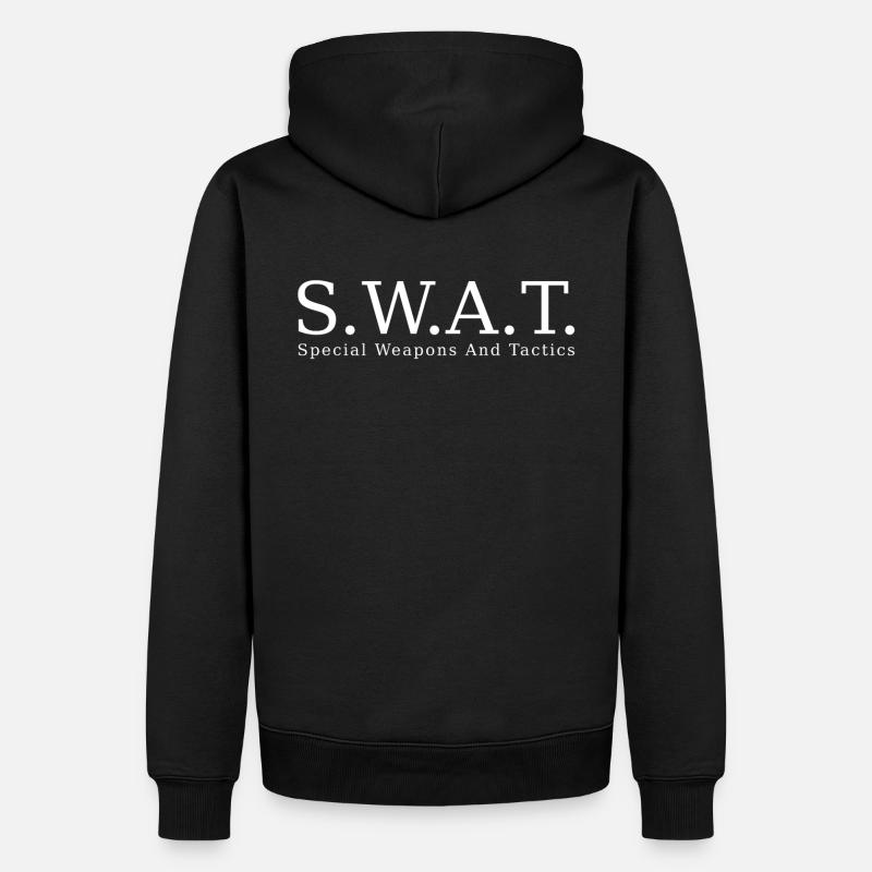 S.W.A.T. - Männer Premium Bio Hoodie - Schwarz